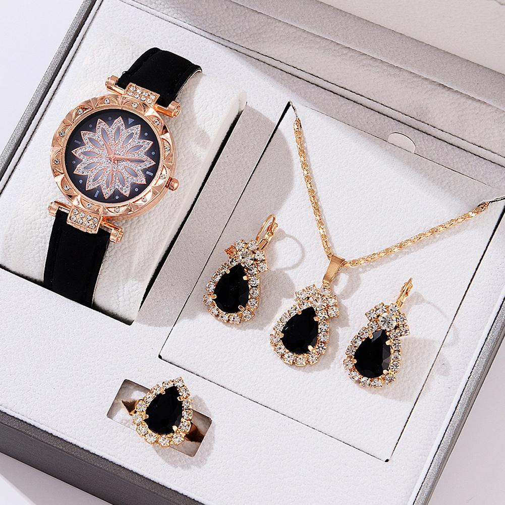 Jewelry Watches For Ladies - Damski zegarek kwarcowy Luksusowy damski pierścionek