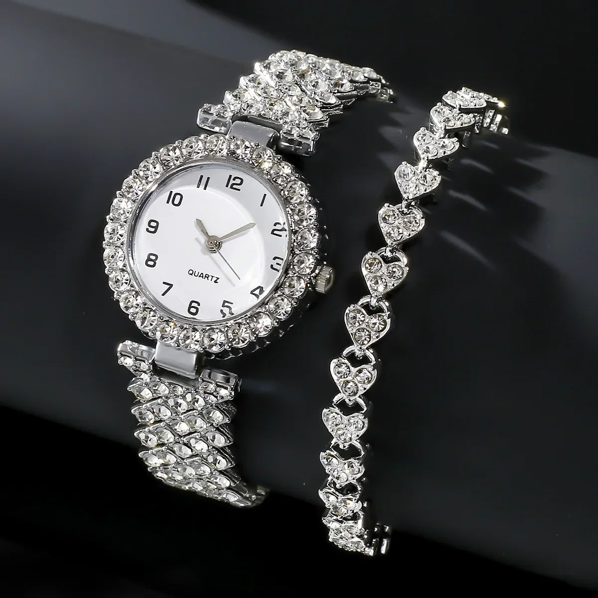 Jewelry Watches For Ladies - 1 szt./2 szt. Luksusowy Zestaw Zegarków