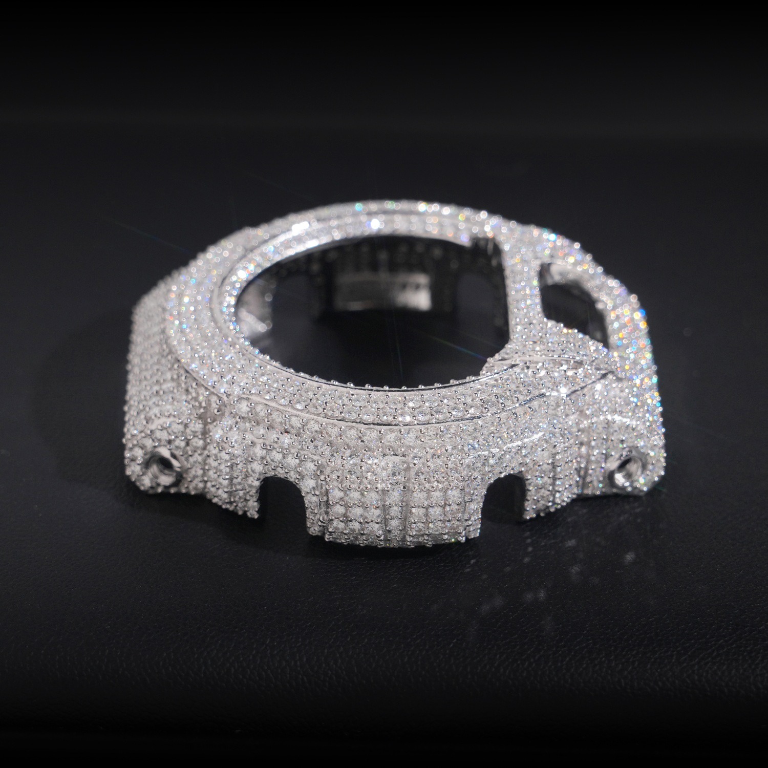 Jewelry Watches Men - Obudowa zegarka w stylu hip-hop: Wysadzana