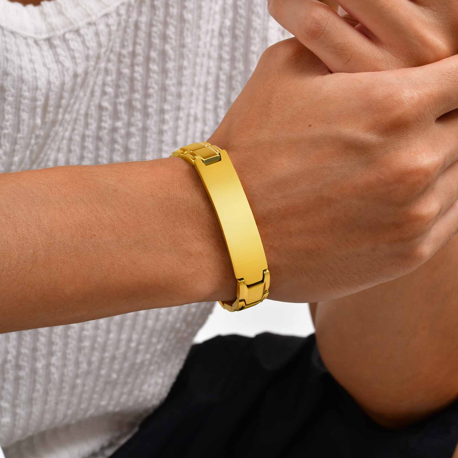 Bransoletka męska ze stali nie – Jewelry Watches Men recenzja i cena