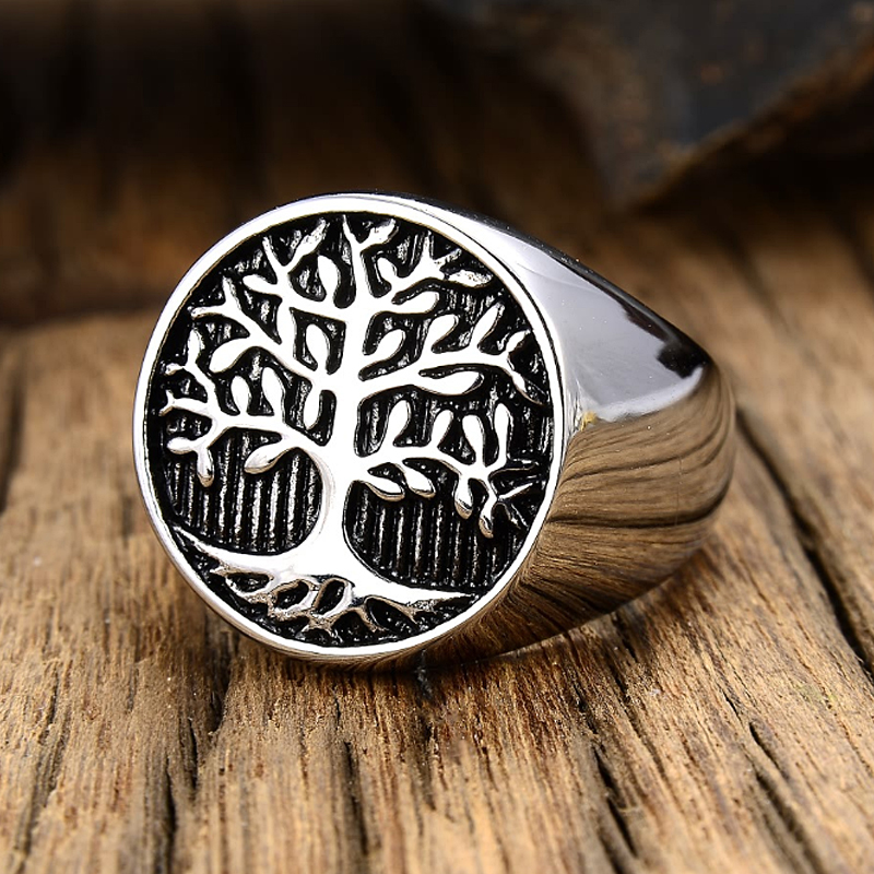 Klasyczne drzewo windy sygnet  – Mens Signet Ring recenzja i cena
