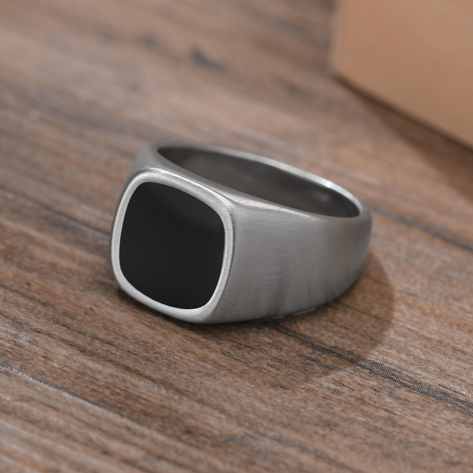 Mężczyźni sygnet ze stali nier – Mens Signet Ring recenzja i cena