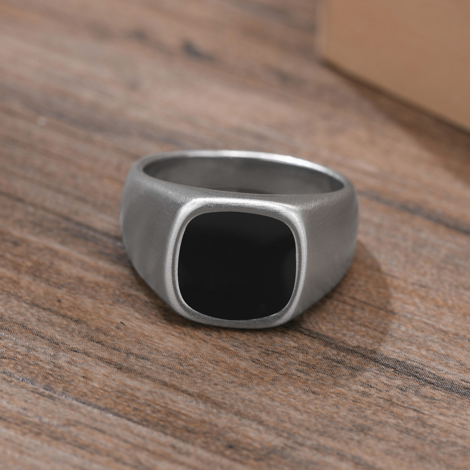 Mężczyźni sygnet ze stali nier – Mens Signet Ring recenzja i cena