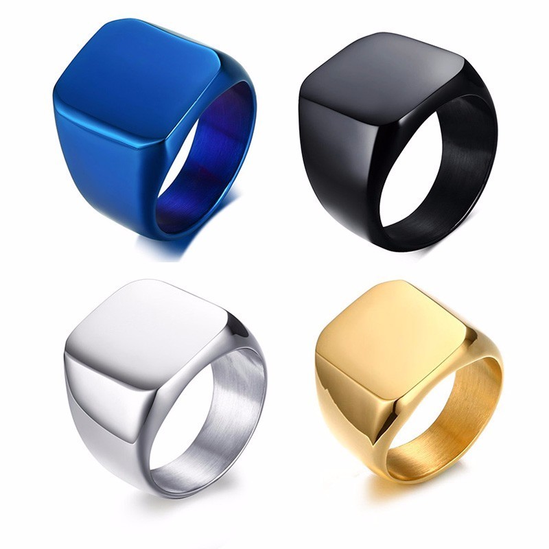Vnox Free Spersonalizowany pie – Mens Signet Ring recenzja i cena