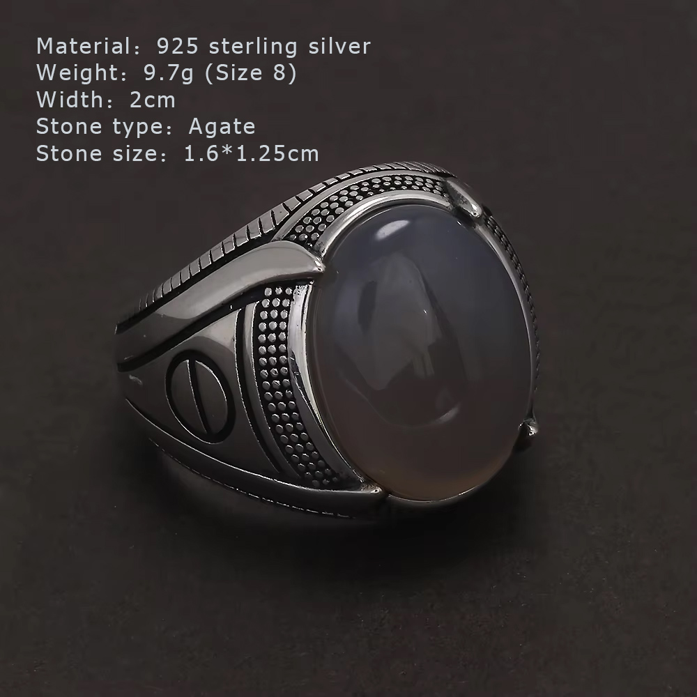 Pierścień męski ze srebra prób – Mens Signet Ring recenzja i cena