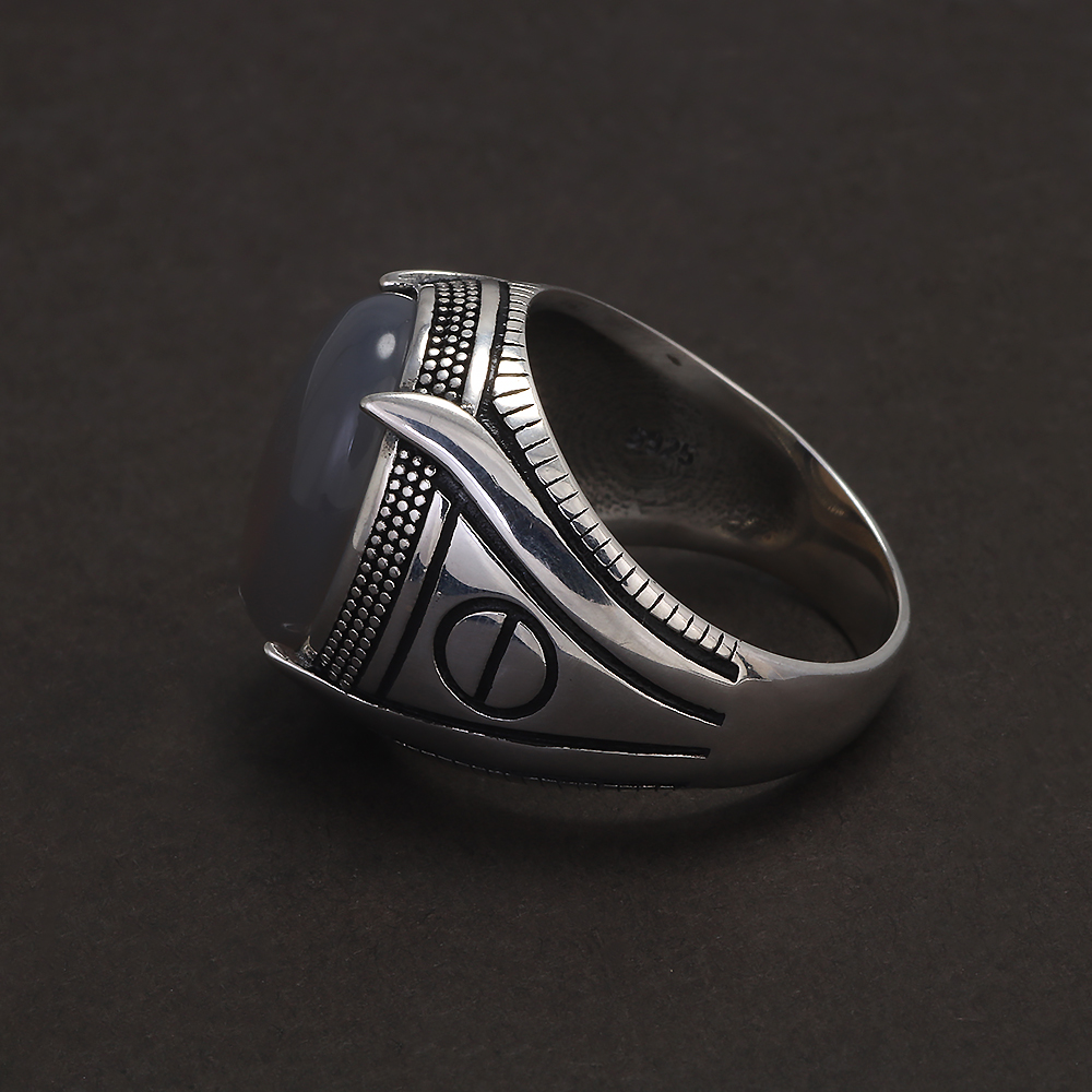 Pierścień męski ze srebra prób – Mens Signet Ring recenzja i cena