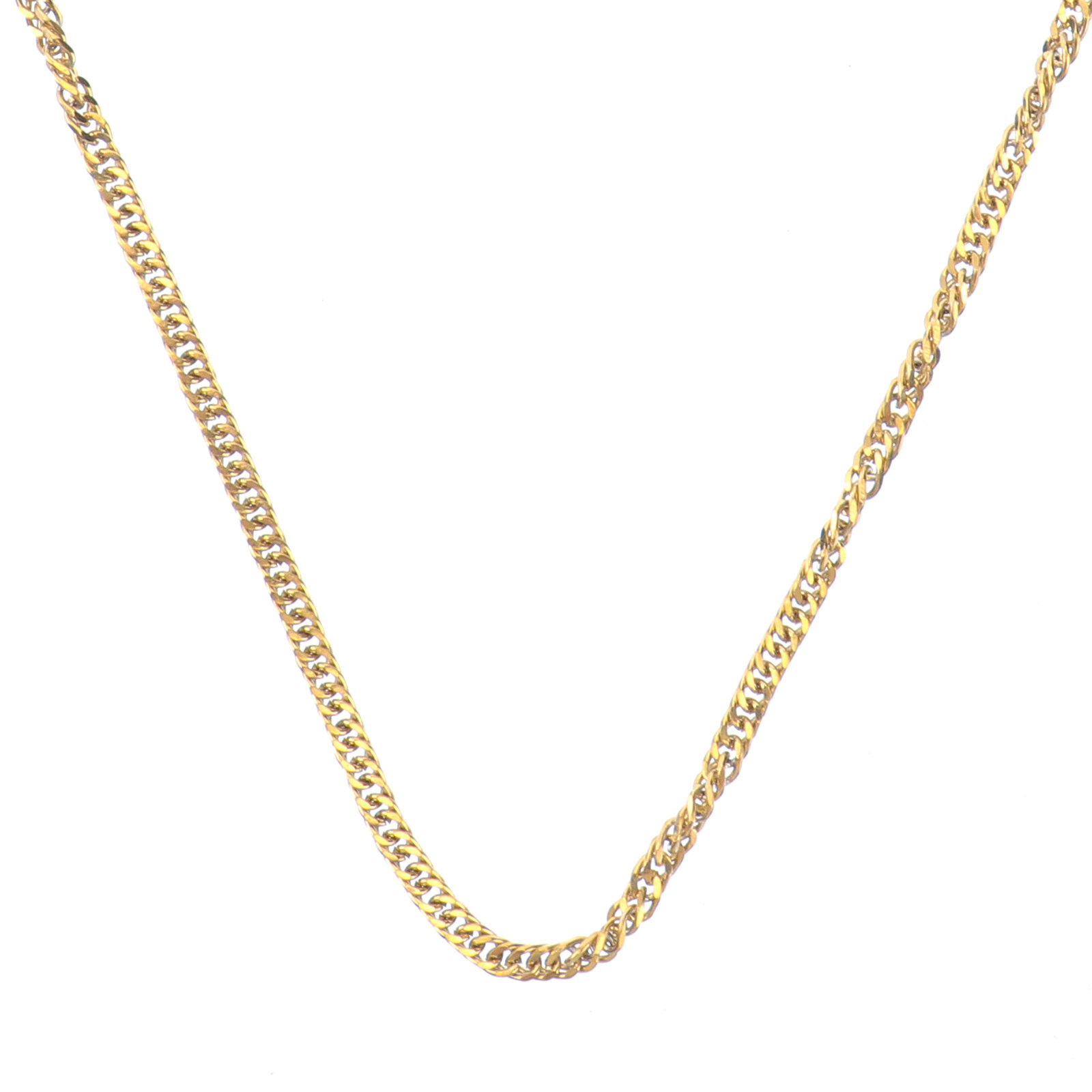 1 szt. Złoty Tytanowy Stalowy  – Hip Hop Chain Necklace recenzja i cena