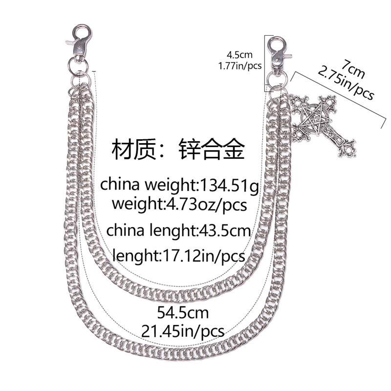 Moda Punk Metalowy łańcuszek d – Hip Hop Chain Necklace recenzja i cena