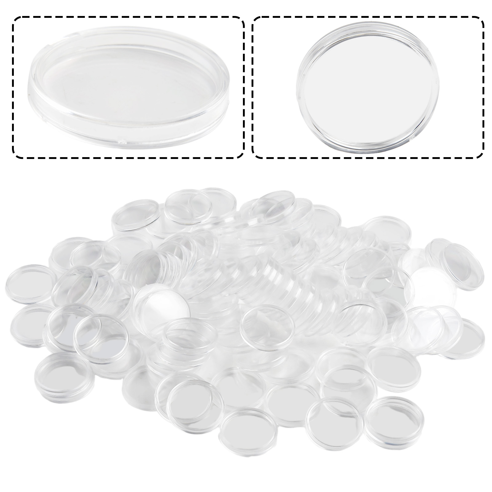 100 szt. Przezroczyste Plastik – Collectors Coins Jewelry & Watches Of Smithtown Photos recenzja i cena