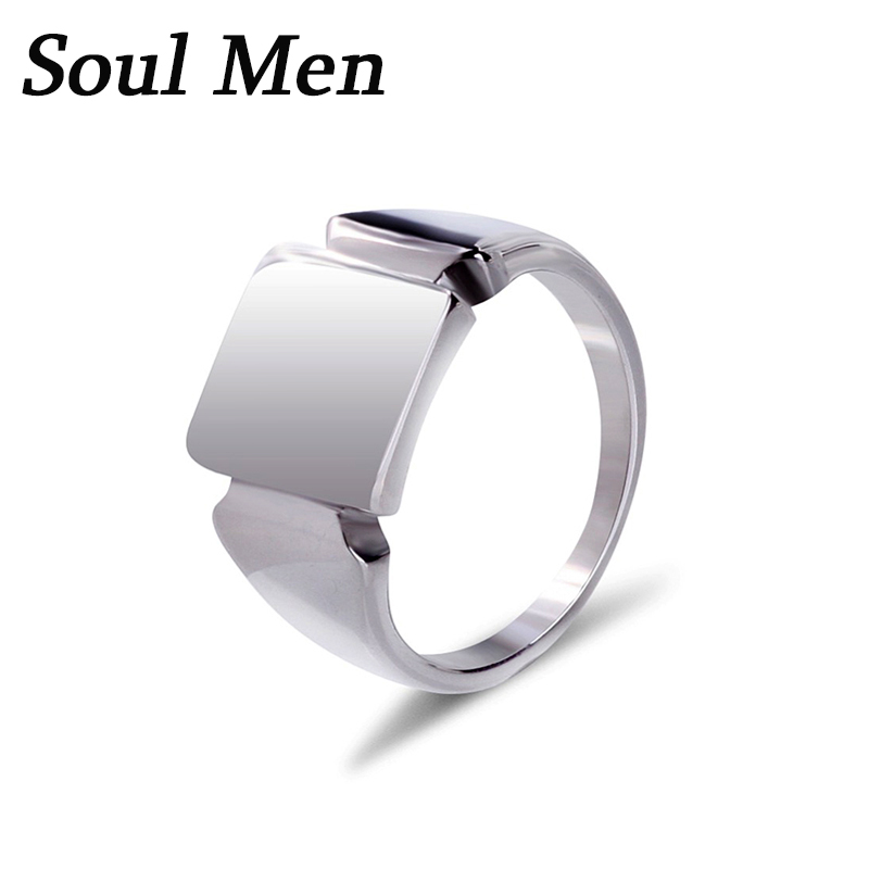 Soul Men Titanium Steel Rings  – Mens Signet Ring recenzja i cena