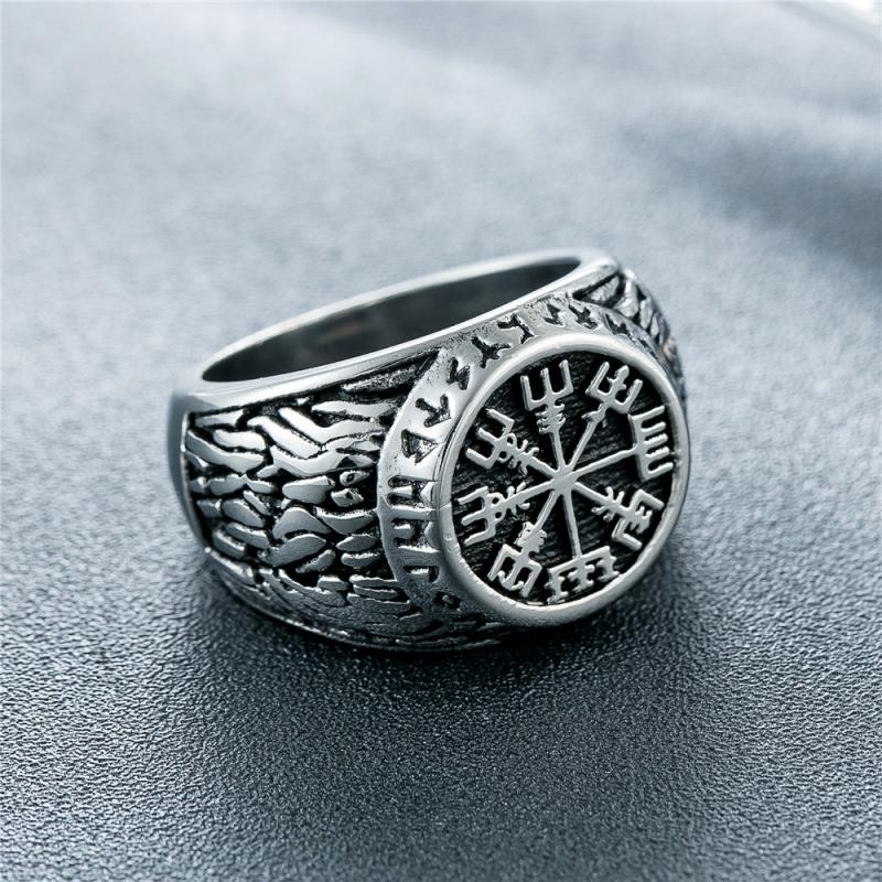 Vintage Viking Rune Signet Sca – Mens Signet Ring recenzja i cena