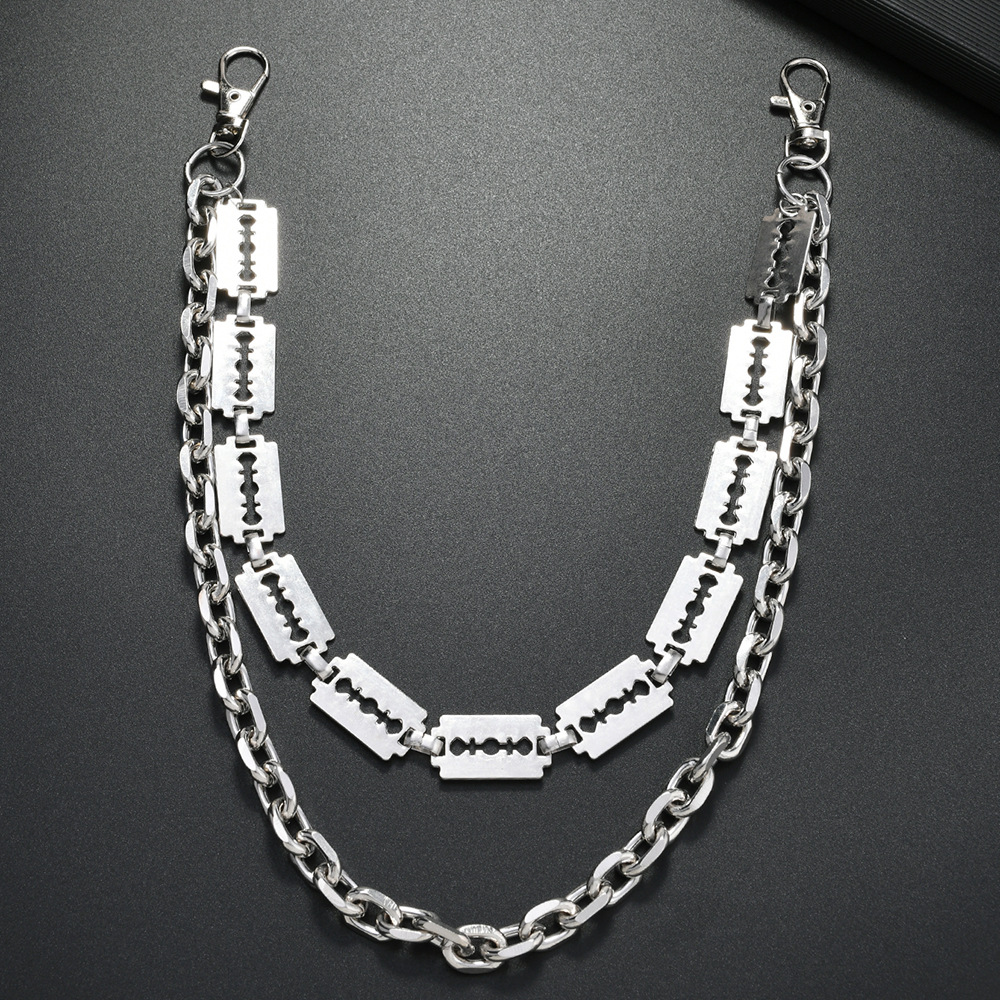 Punk Metal Chain Breloki do kl – Hip Hop Chain Necklace recenzja i cena