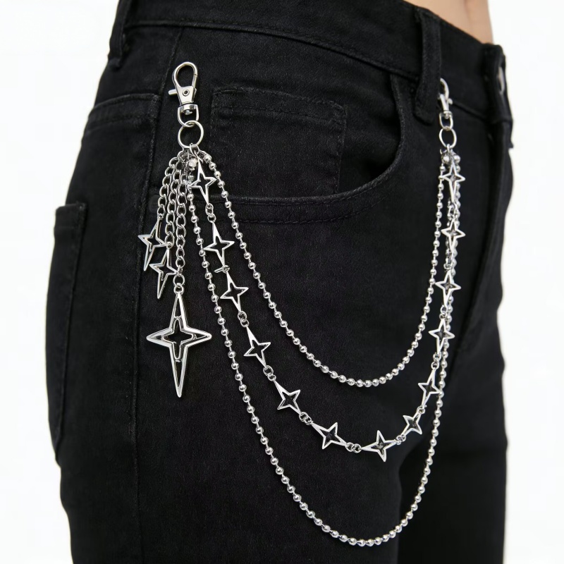 Damski punkowy hip-hopowy wiel – Hip Hop Chain Necklace recenzja i cena